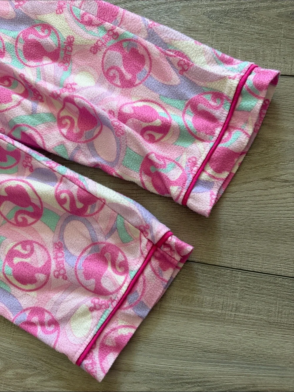 Barbie Collared Long Sleeve with Pants Pajama Set- Toddler Girl 4T